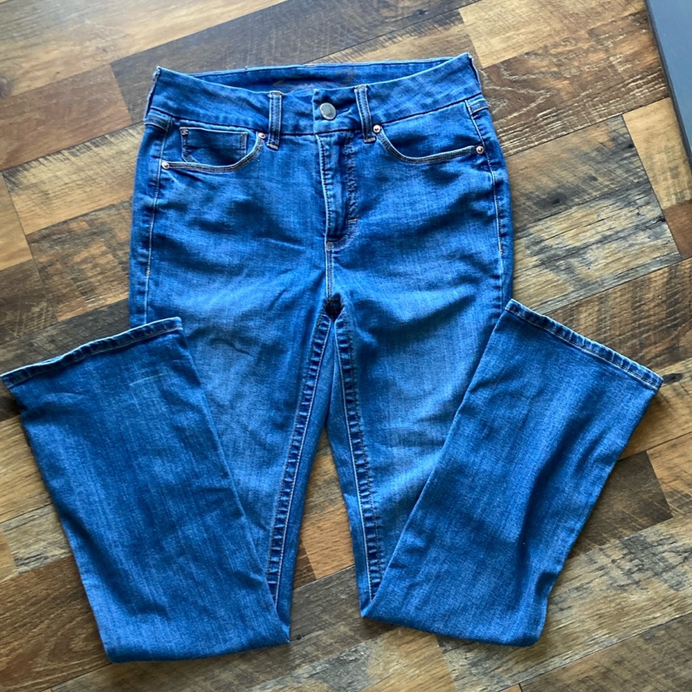 Seven7 Classic Blue Straight Leg Jeans